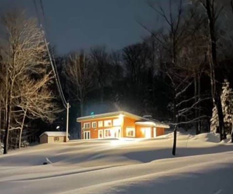 Little House in the Woods. Private spot, yet on a town plowed road