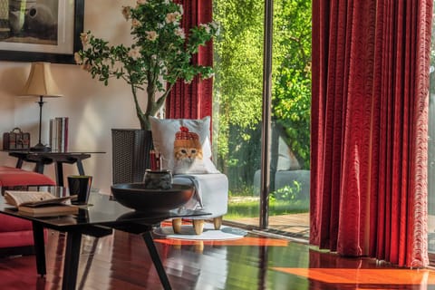 Main Lounge-
Classy and colour coordinated decor