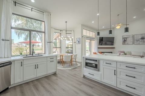 An inviting space perfect for cooking, dining, and gathering.