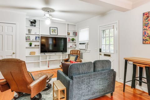 Takoma Park Vacation Rental | 2BR | 1BA | 840 Sq Ft | Steps Required