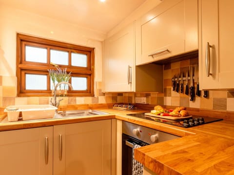 Kitchen, Kitchen Appliance, Countertop, Major Appliance, Cabinetry, Interior Design, Flooring, Furniture, Wood, Stove