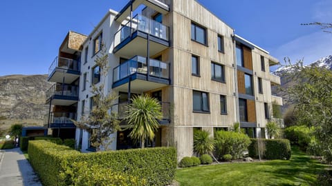 Ground floor corner apartment with private patio