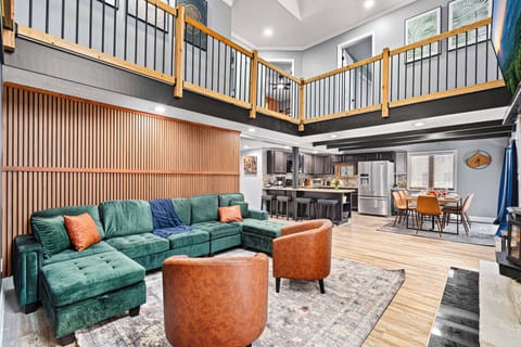 Experience comfort and style with a spacious living room