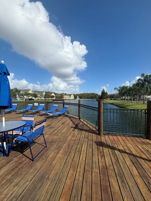 View from the deck at main pool.