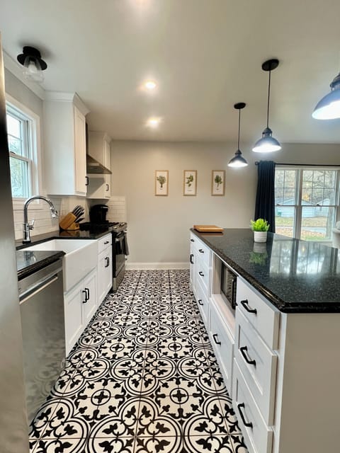 Galley style kitchen