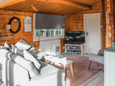 Open plan living space | Babbling Brook Lodge, Trawsfynydd
