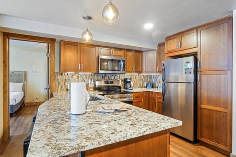 Indoors, Kitchen, Refrigerator, Microwave, Oven