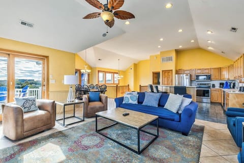 Top-Level Living Room with Deck Access