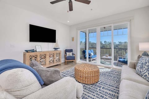 The Moorings #105 - Living Area with Private Balcony