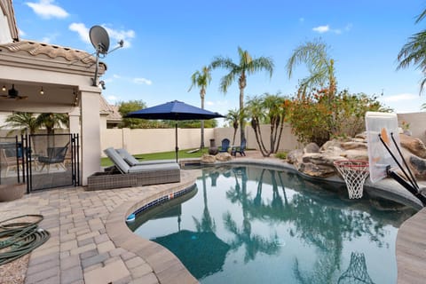 Backyard - Sonoran Desert Paradise with Pool, Corn Hole, Loungers