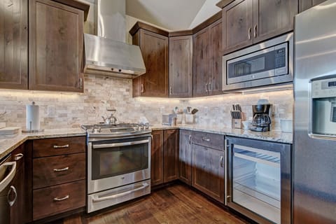 Indoors, Kitchen, Microwave, Oven, Hardwood