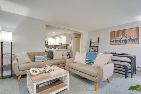 Mendon Vacation Rental | 2BR | 1BA | 913 Sq Ft | 2 Flights of Stairs