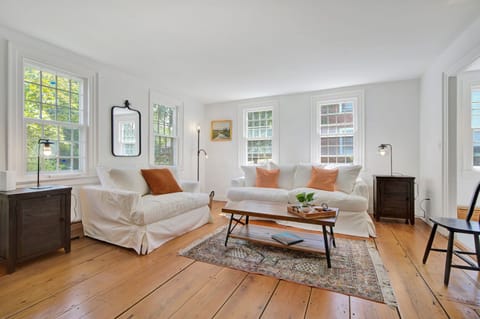 Living Room with Original Hardwood Floors