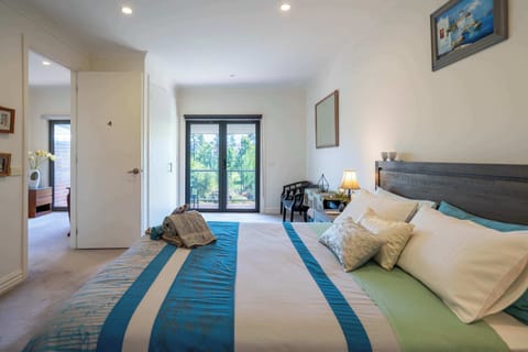 Spacious bedroom with seating area