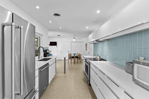 Our fully stocked kitchen