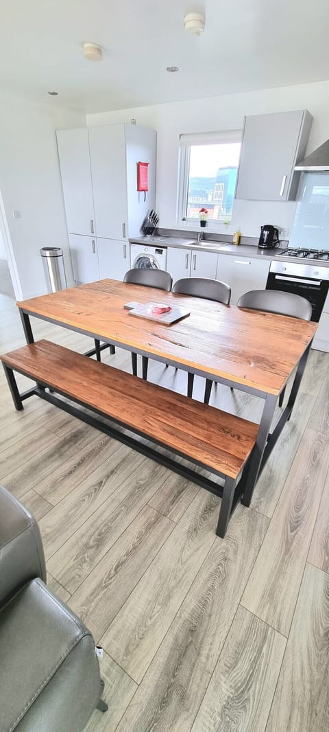 Kitchen and dining area