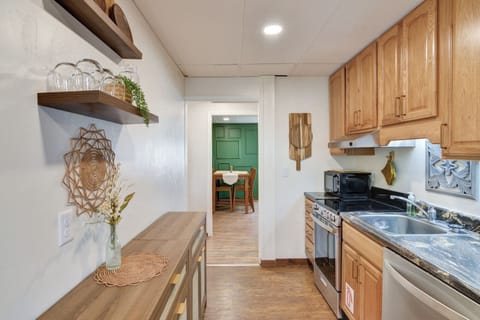 Galley style kitchen