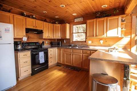 Fully stocked kitchen