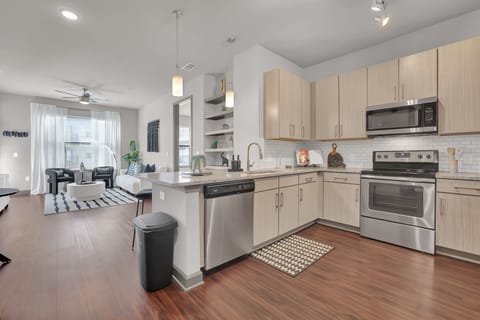 Sophisticated, perfectly functional kitchen.