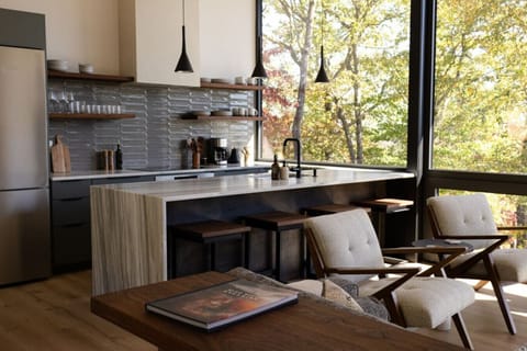 Kitchen is designed for cooking