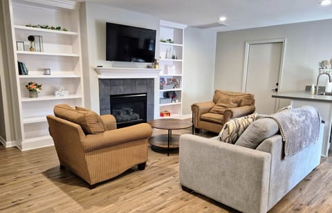 A comfortable gathering space where everyone can relax, stream a favorite show, or plan activities