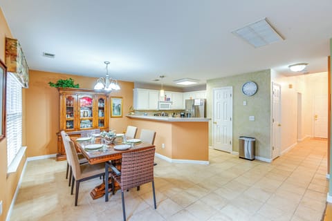 Dining Area | 1st Floor | Dishware/Flatware | Central Heating & A/C