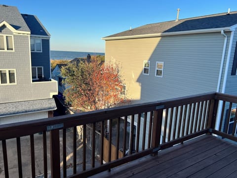 View of at from master bedroom balcony