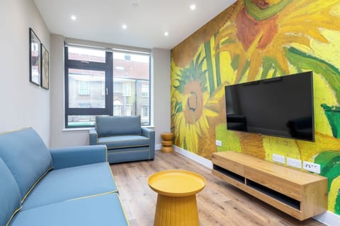 Living room and TV area