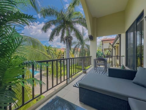 Enjoy tree-top views of the pool and the lush surroundings.