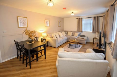 Living space with comfortable seating 