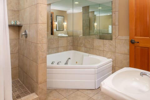 Indulge in a deep jetted tub after a long day.