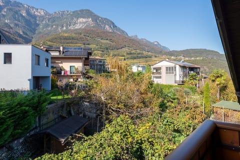 Balcony with a view of the mountains