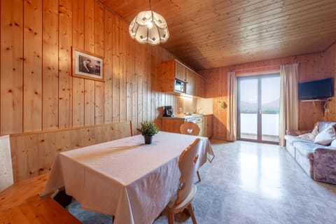 Living area in pine wood