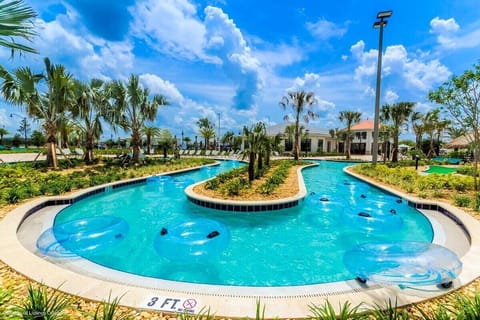 Float, relax, and enjoy the lazy river pool experience.