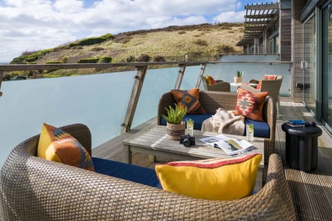 Balcony, Levan, The Village, Watergate Bay, self catering with Beach Retreats.