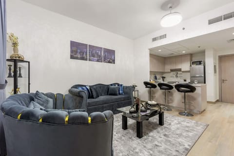 Living Room: Chic seating and stylish decor create a perfect spot for relaxation and fun!