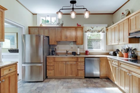 Stocked kitchen for making meals