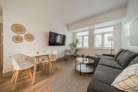 Relax in the living room and watch your favorite shows, lounging is a great way to unwind after a long day.