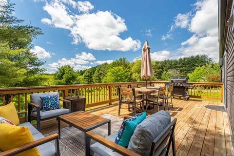 Enjoy a sunny day on your own private back deck