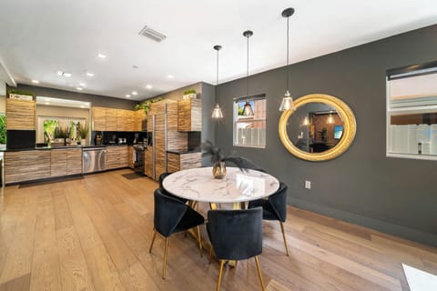 Here is the first dining table, with room for 5!