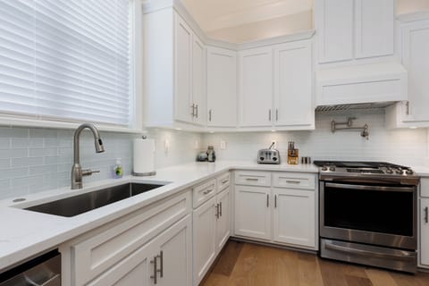 Large kitchen for cooking meals