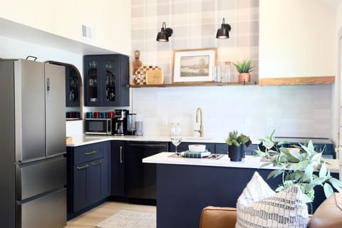 Stocked kitchen for your cooking needs during your stay