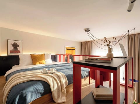 Bedroom in upper floor of the apartment