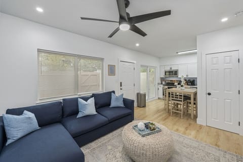Cozy sofa bed by the window, perfect for relaxing with natural light!