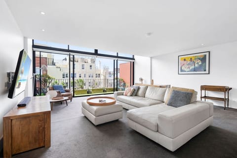 Large oversized living area, with stunning private terrace.