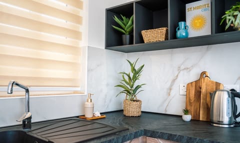 The fully equipped kitchen