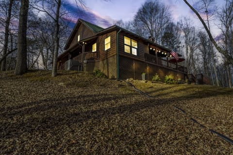 Blue Sky over Cabin