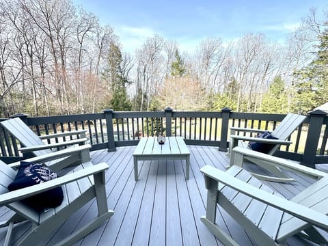 Balcony off the main floor