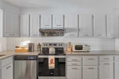 Cook and create in our fully equipped, retro-themed kitchen