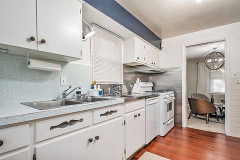 Fully equipped kitchen with double sink and ample storage